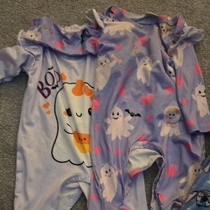 Adorable Ghost Print Kids One Piece